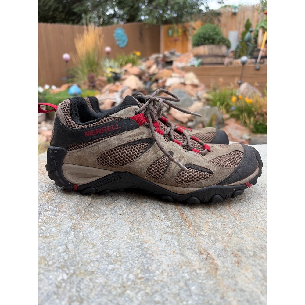 Merrell Yokota 2 Mens Hiking Shoes Brown Red Low Top Trail Sneakers J500045 8